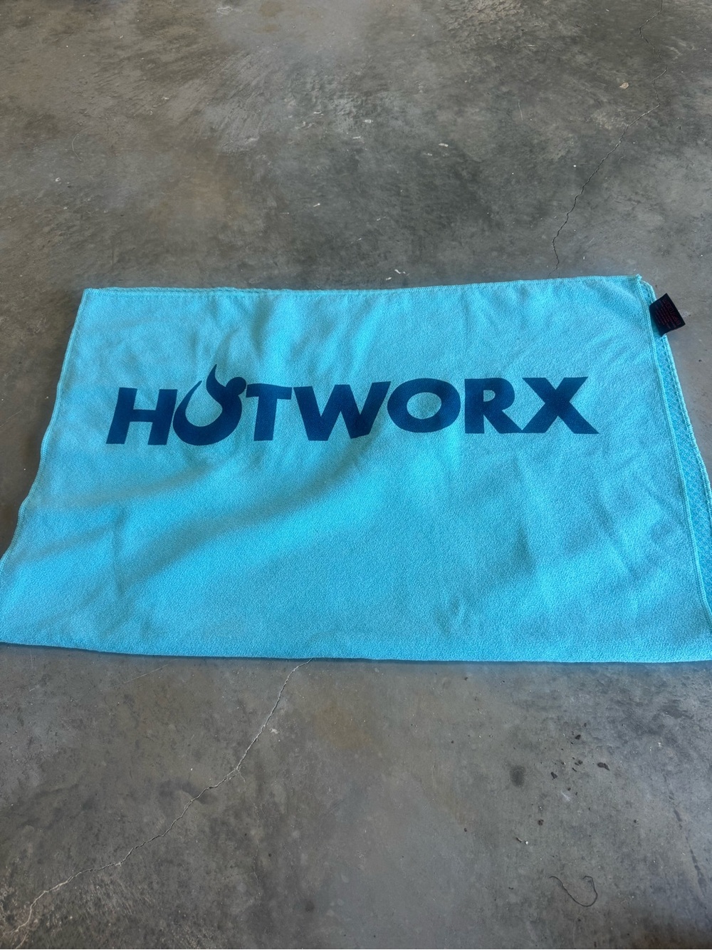 Hotworx Blue Microfiber Workout Towel